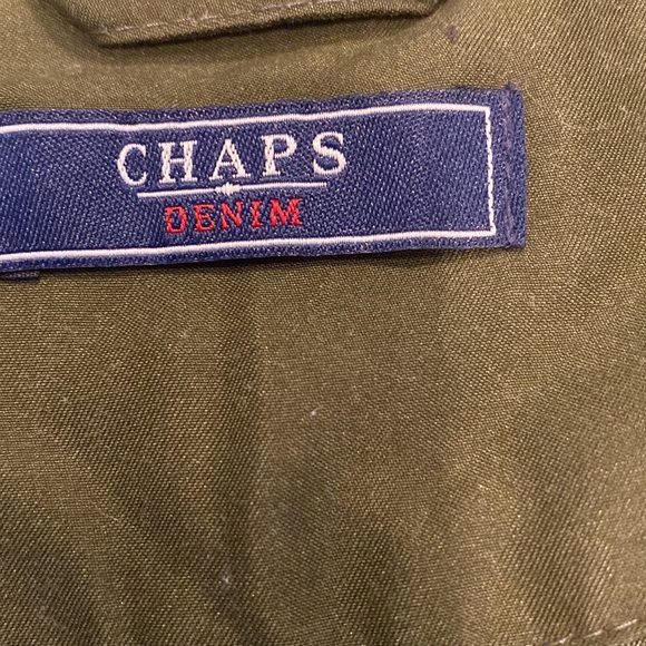 NWOT Chaps Military Green Vest - Picture 5 of 12